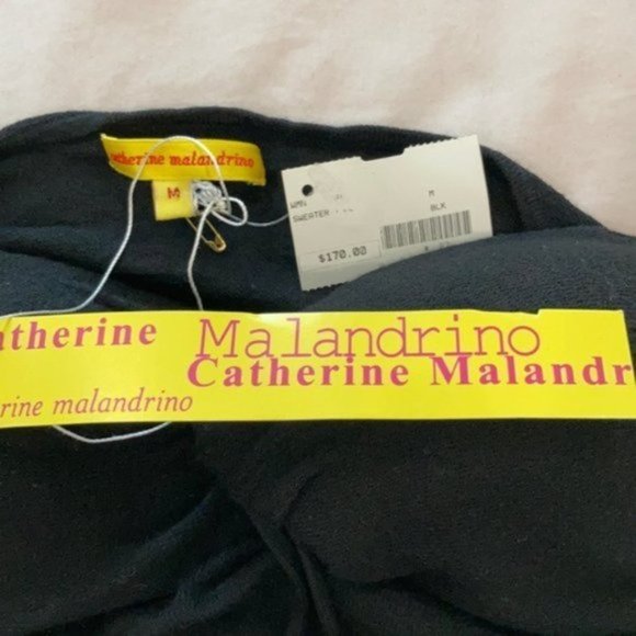 Catherine Malandrino Black Paded Halter Top  Medium - Picture 5 of 5